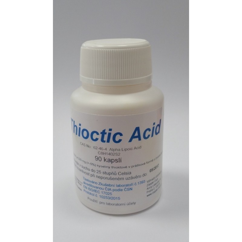Thioctic Acid 90 kapslí - pro laboratorní účely